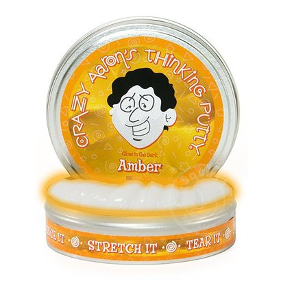 Crazy Aaron's Crazy Aaron's Amber Thinking Putty - Glow in the Dark