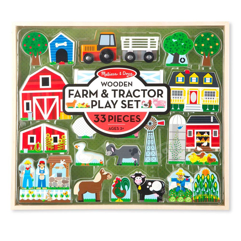 melissa and doug farm tractor