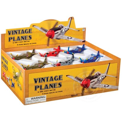 Toysmith Pull Back WWII Vintage Planes 5”