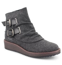 TLC Blowfish Cocoa Bootie in Grey 2Tone Flannel/Charcoal