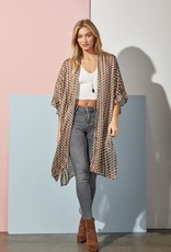 TLC GEO PRINT MID SLEEVE KIMONO