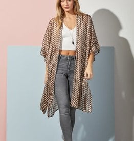 TLC GEO PRINT MID SLEEVE KIMONO