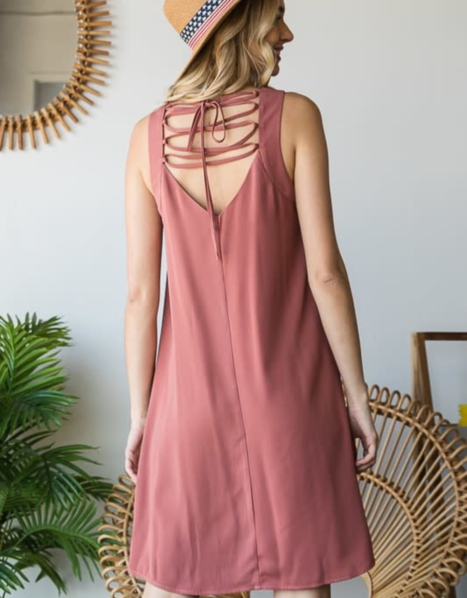 TLC crisscross back dress