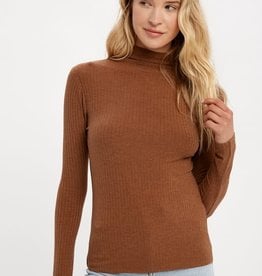 TLC Mock neck ribbed top