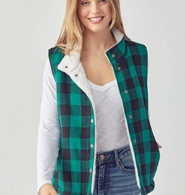 TLC 822 RDJ1129 plaid vest