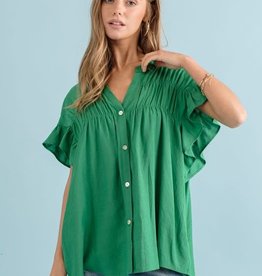 Ruffle Sleeve Top