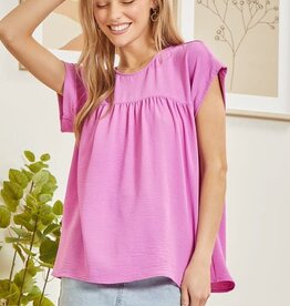 TLC Solid Baby Doll Top