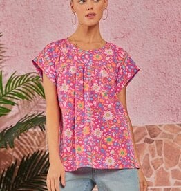 TLC FLORAL TUNIC TOP