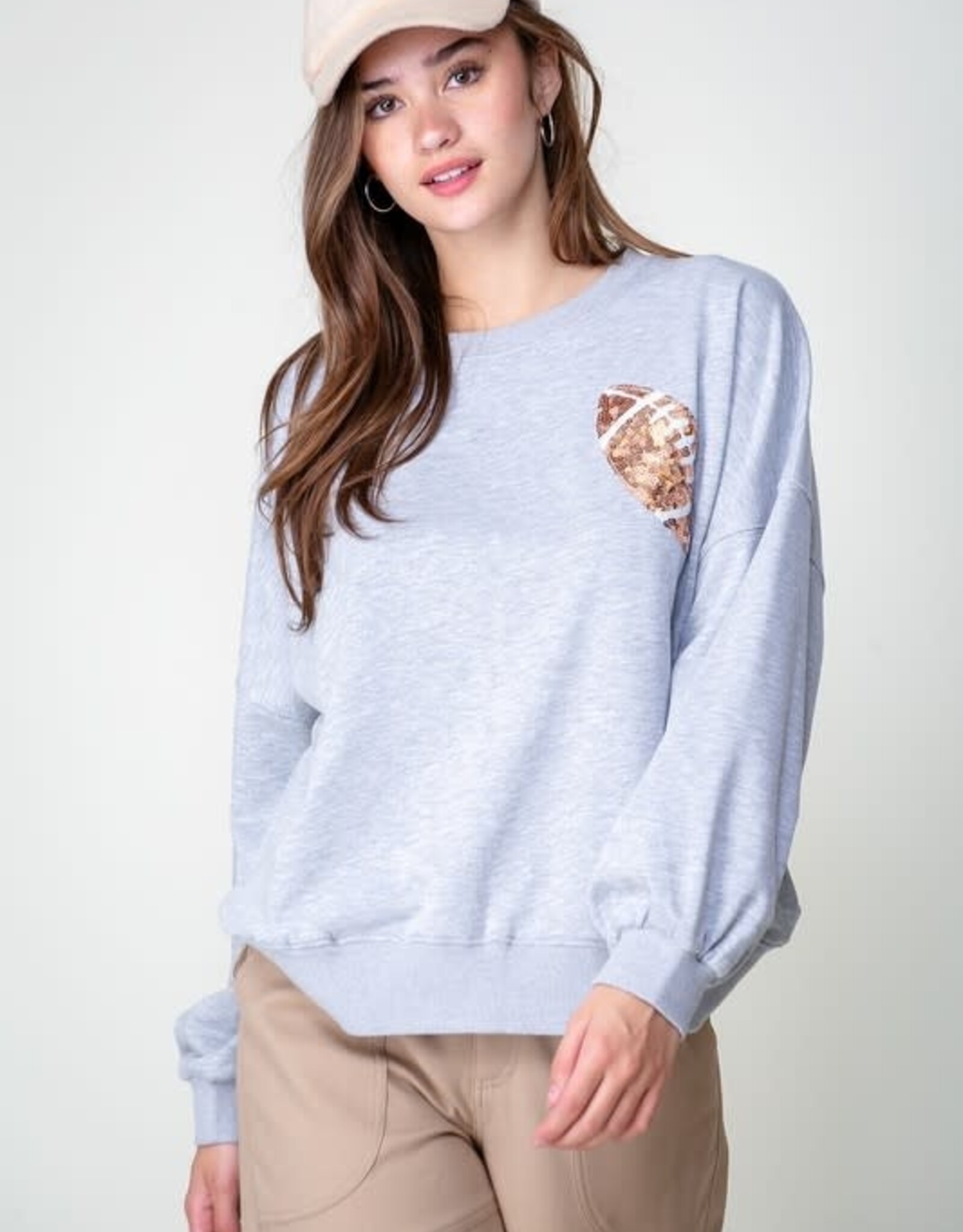 TLC Game day Football crewneck sweater