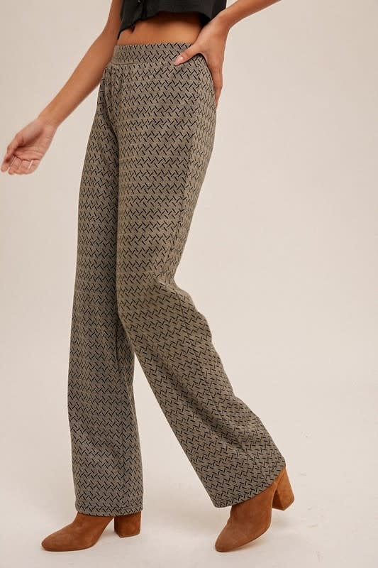 924 39144 JACQUARD PANT - TLC Casuals 924 39144 JACQUARD PANT - TLC Casuals