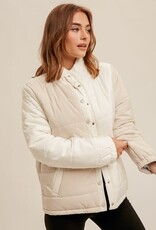 TLC REVERSIBLE COLOR BLOCK PUFFER JACKET