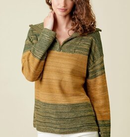 TLC Multi Color High Neck Sweater Top