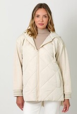 TLC Mixed Sleeve Puffer Jacket