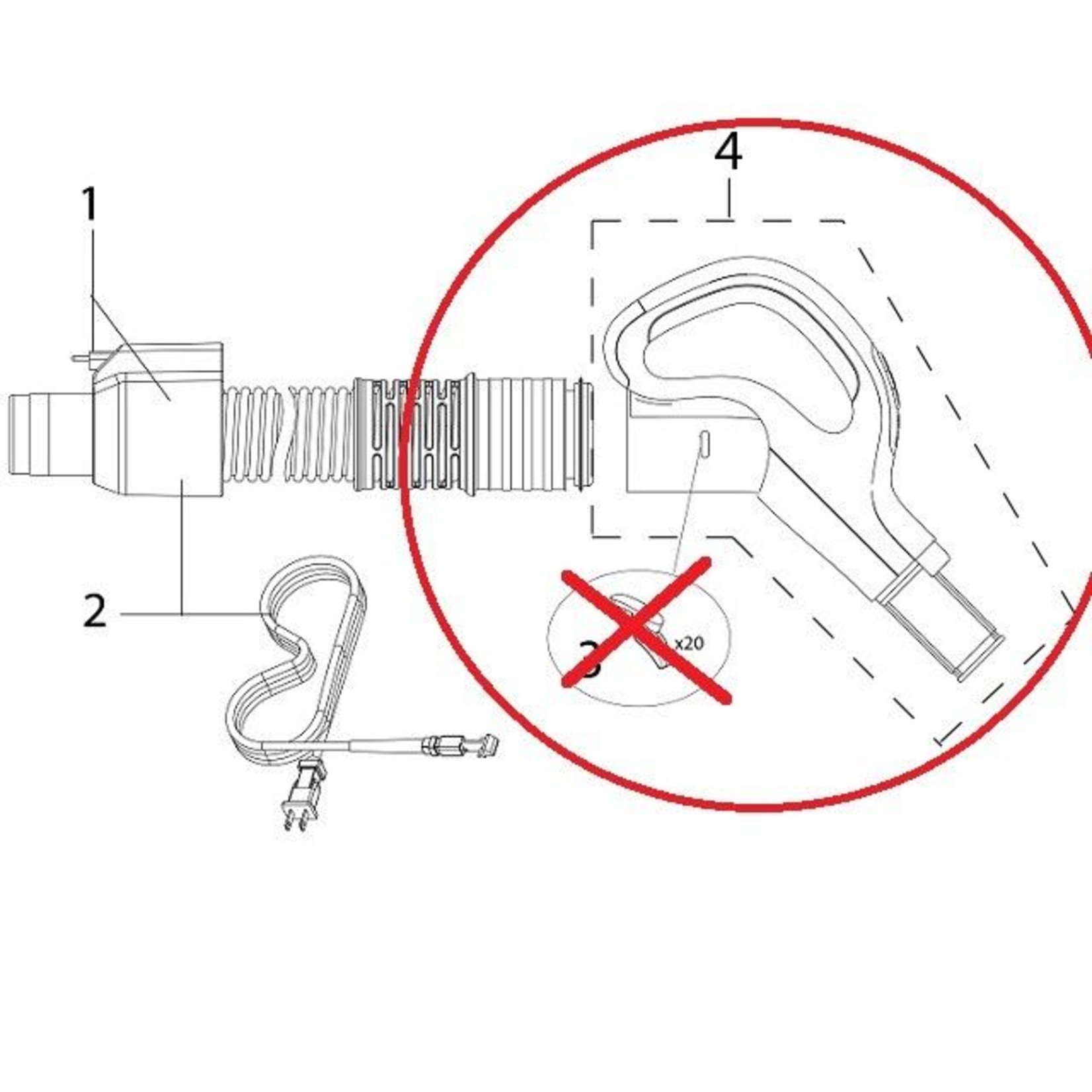 BEAM Electrolux & Beam 2G Analog Handle Service Kit