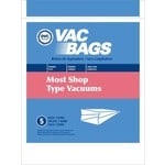 DVC Shop Vac Style Paper Vacuum Bags - 5-Pack