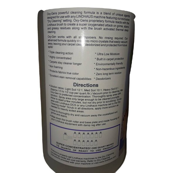 Lindhaus Lindhaus Oxy-Gen Pure Power Carpet Cleaner