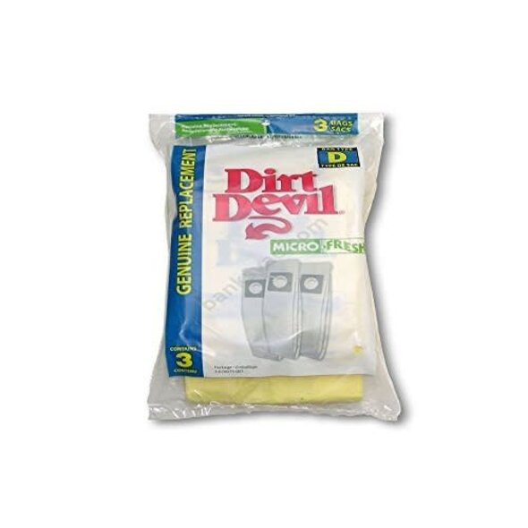 Dirt Devil Dirt Devil Type D Vacuum Bags - 3-Pack