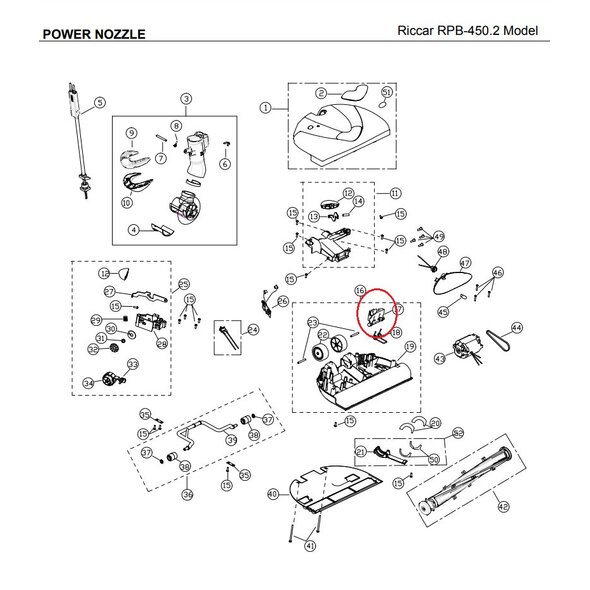 Riccar Riccar Tilt Lock Link for RPB-F