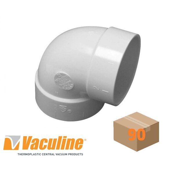 Vaculine Vaculine Sharp 90° Elbow Fitting - Box of 90