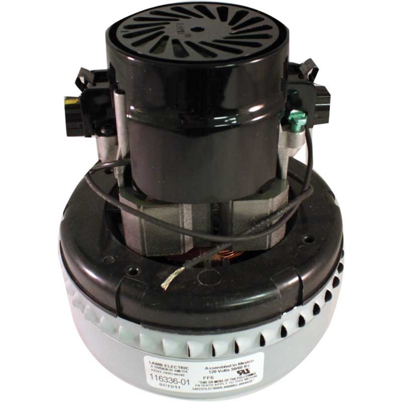 Ametek Lamb Ametek Lamb Central Vacuum 120 Volt Motor, 5.7" - 2 Stage - Peripheral Bypass  - Part L-116336-01