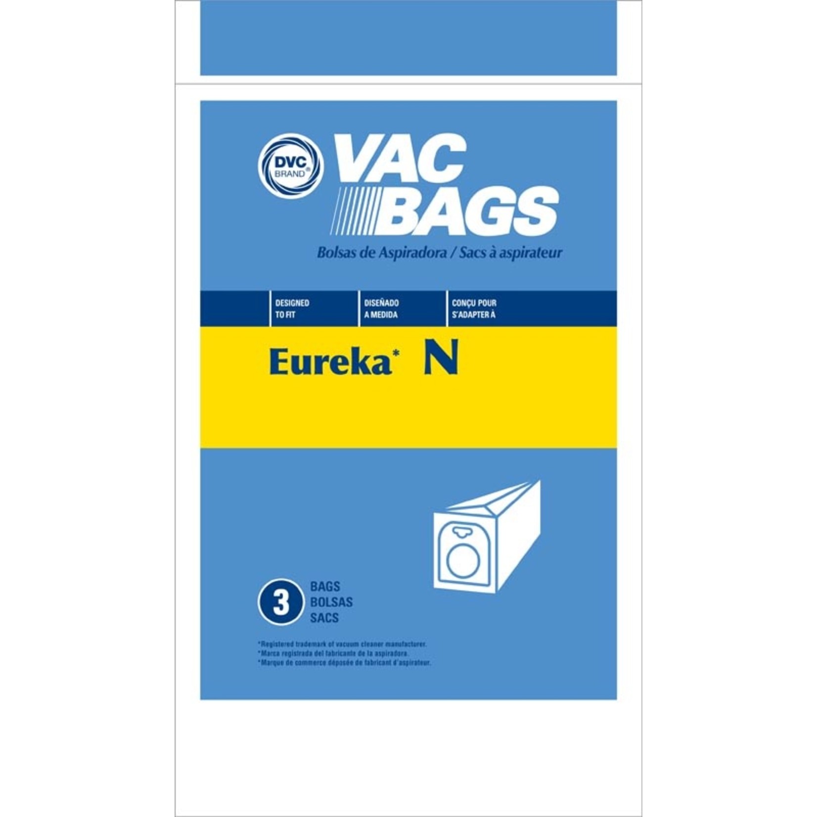 DVC Eureka Style "N" Vacuum Bags - 3pk