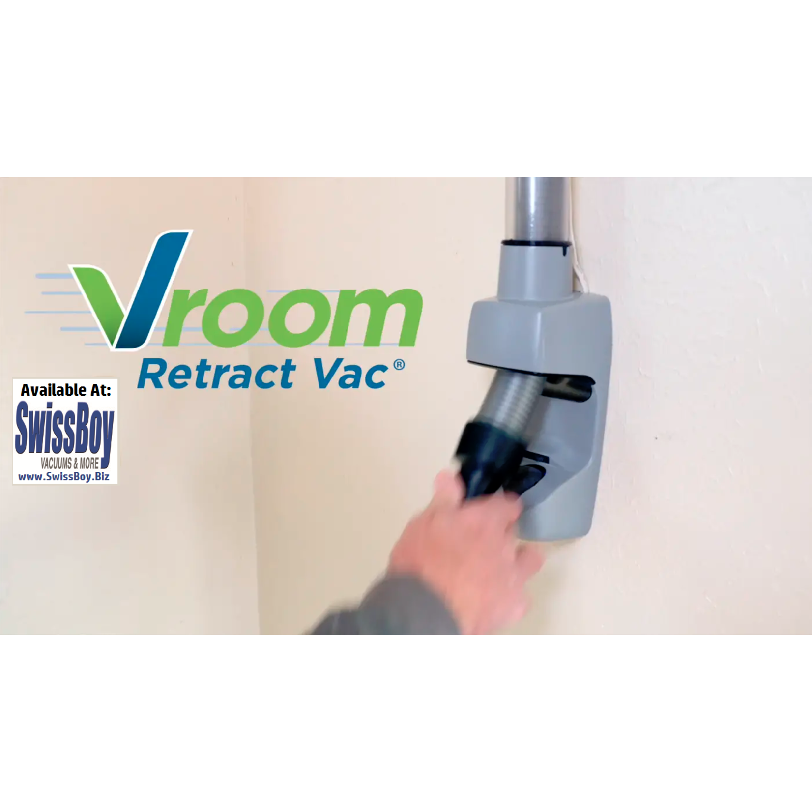 H-P Products Vroom Central Vacuum Retract Vac w/ 40' Hose