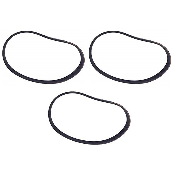 H-P Products Central Vacuum Air Driven Turbo Zoom - Poly-V Belt - 3-Pack