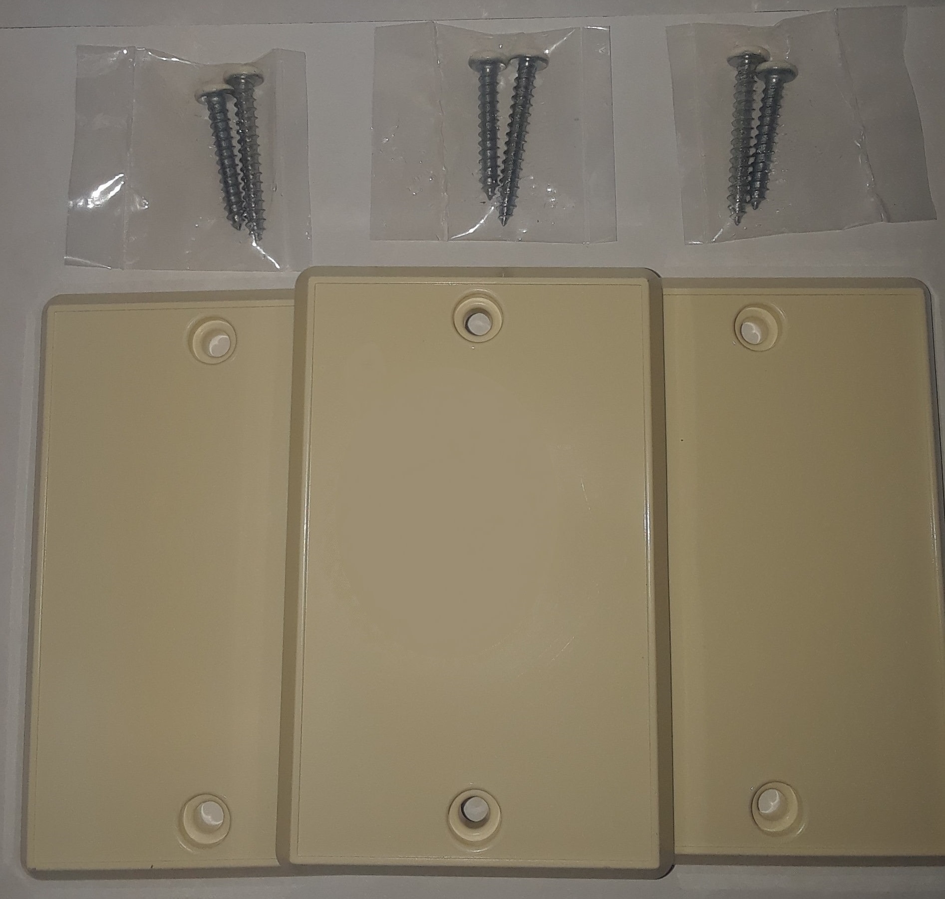 Central Vacuum Inlet Valve Cover Almond 3pk Swiss Boy Vacuum