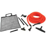Centec Central Vacuum Premium Garage Kit  w/ 50 Foot Orange Hose