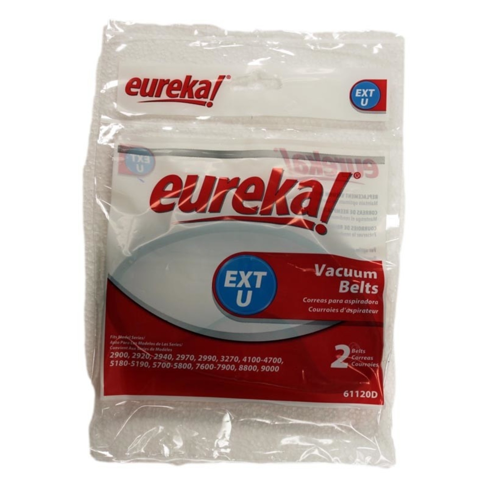 Eureka Eureka Style "EXT U" Vacuum Belts - 2-Pack