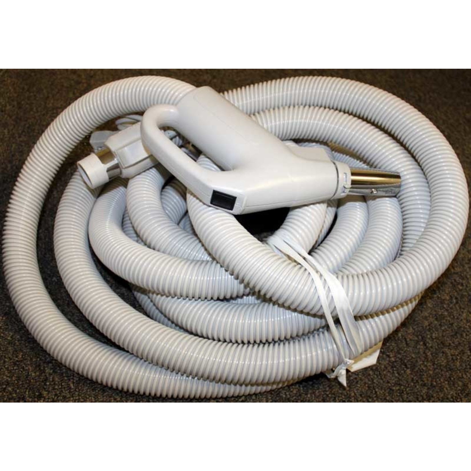 Plastiflex Plastiflex 30' x 1 1/4" Dual Voltage Central Vacuum Hose - Pig Tail