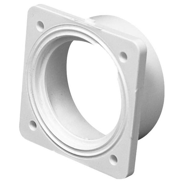 Plastiflex Flanged Coupling Central Vacuum Fitting - Single