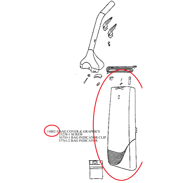 Sanitaire Sanitaire SC 6484 Bag Cover W/ Graphics