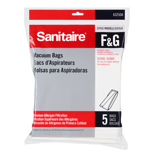 Sanitaire Sanitaire Premium Allergen F&G Vacuum Bags - 5-Pack