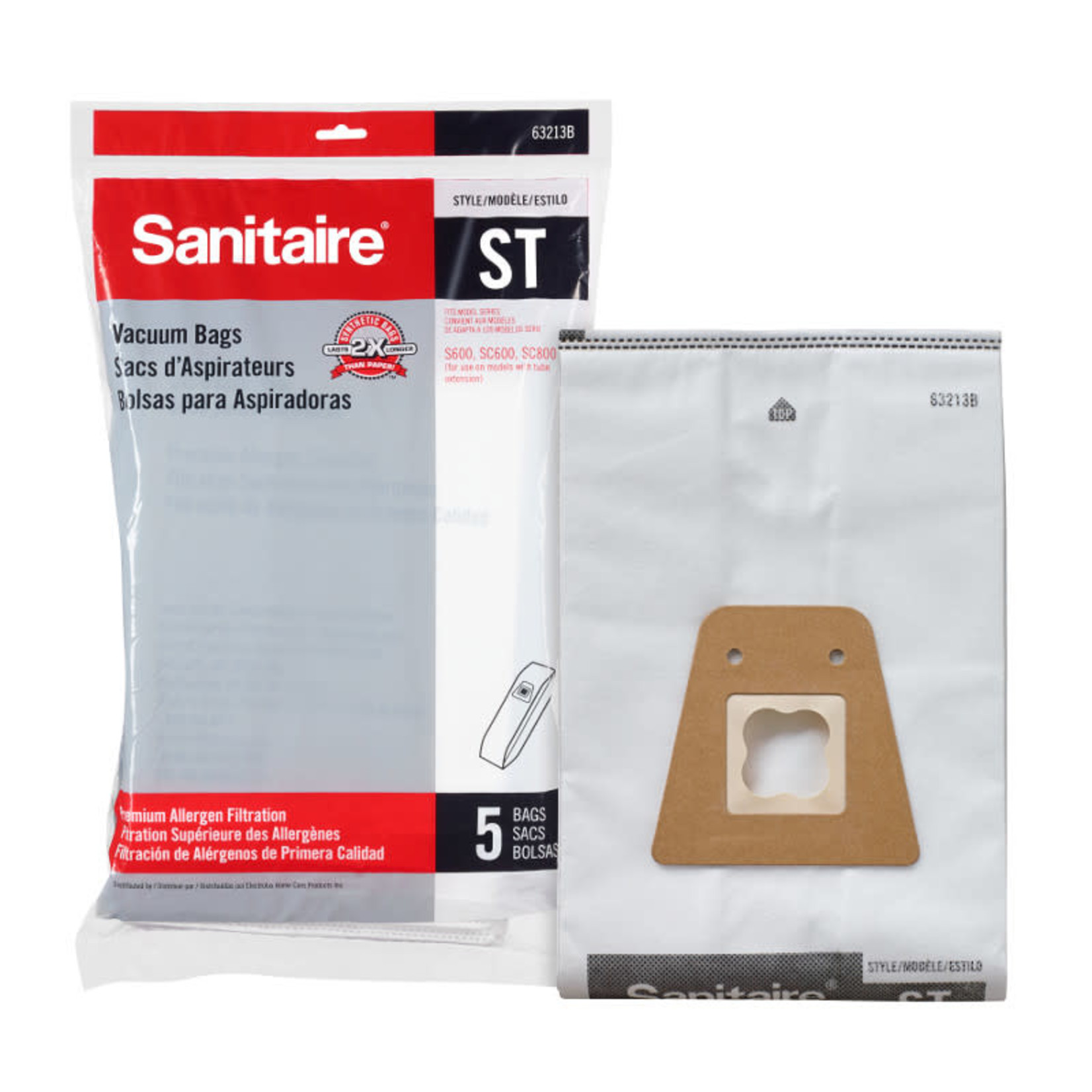 Sanitaire Sanitaire 63213B Style "ST" Cloth Vacuum Bags - 5pk