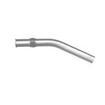 Generic Central Vacuum 1-1/4-Inch Curved Hose End w/ Button - No Swivel