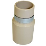 BEAM Central Vacuum 1-1/4-Inch Wall Hose End - Beige