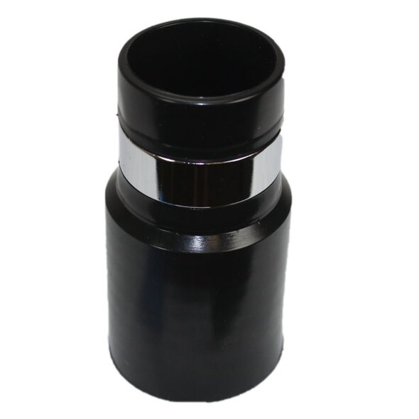 Generic Central Vacuum 1-1/4" Low Volt Wall Hose End w/Ring - Black