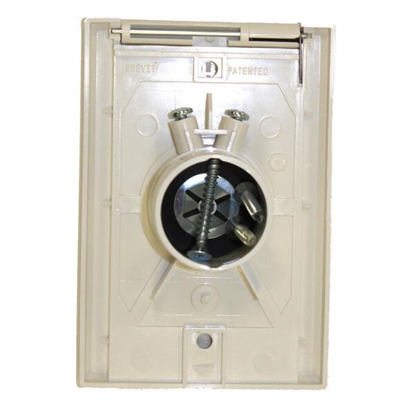 Vacu-Valve Vacu-Valve Low Volt Rectangle Door Inlet Valve - White