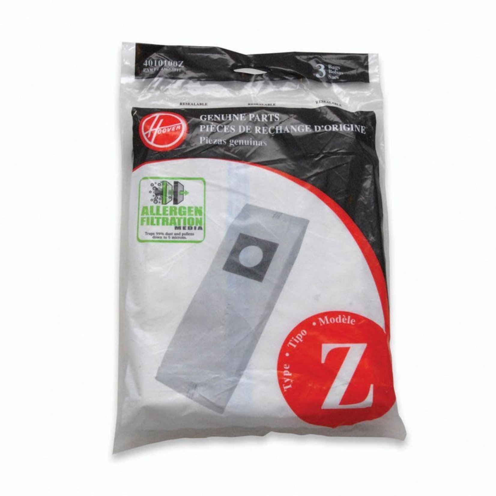 Hoover Hoover Type "Z" Allergen Paper Vacuum Bags - 3pk