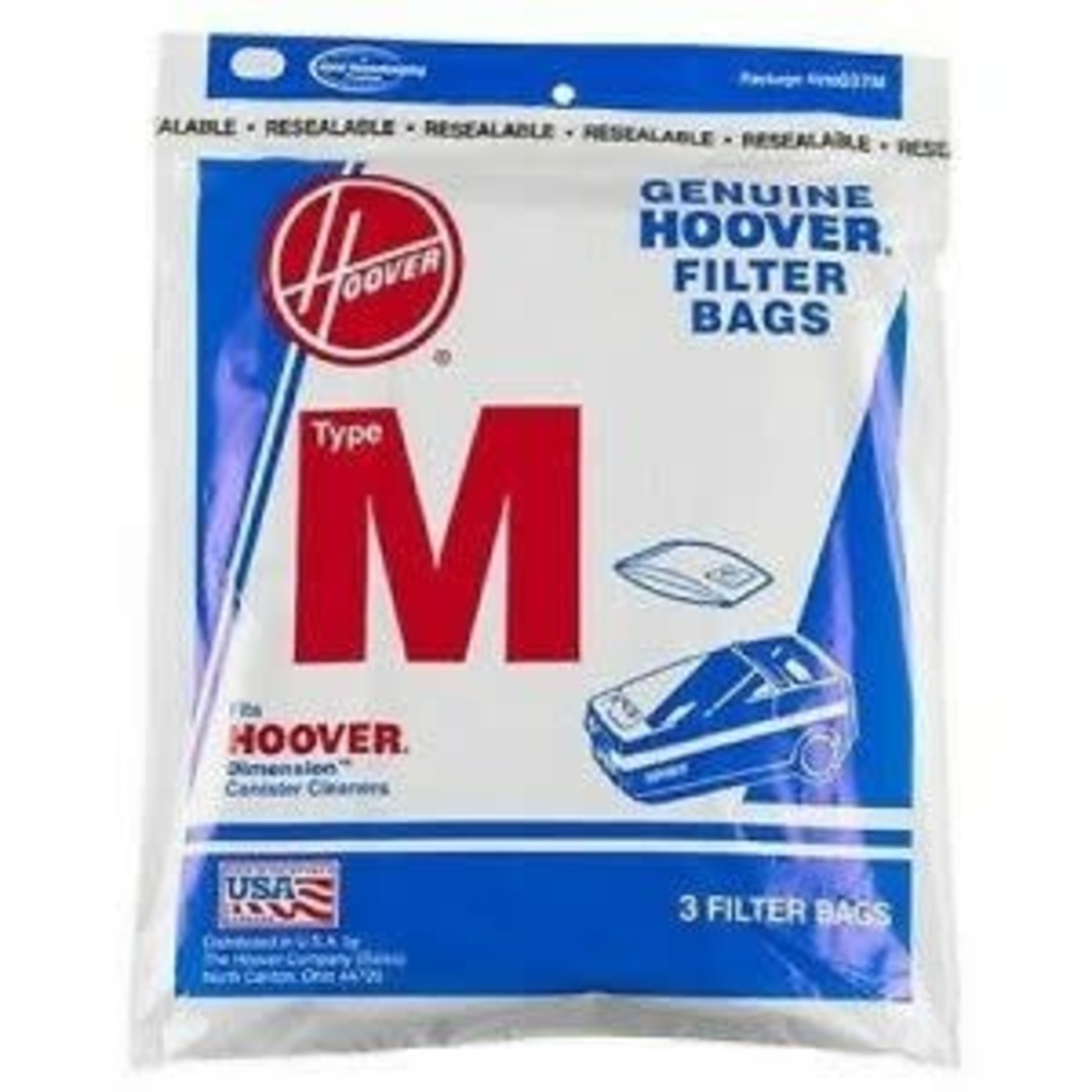 Hoover Hoover Type "M" Paper Vacuum Bags - 3pk
