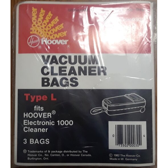 Hoover Hoover Type L Paper Vacuum Bags - 3-Pack