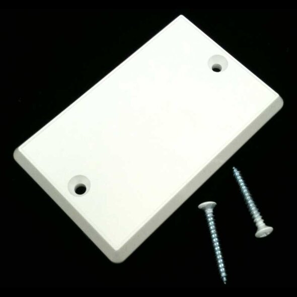 Hayden Central Vacuum Inlet Valve Cover Plate - White