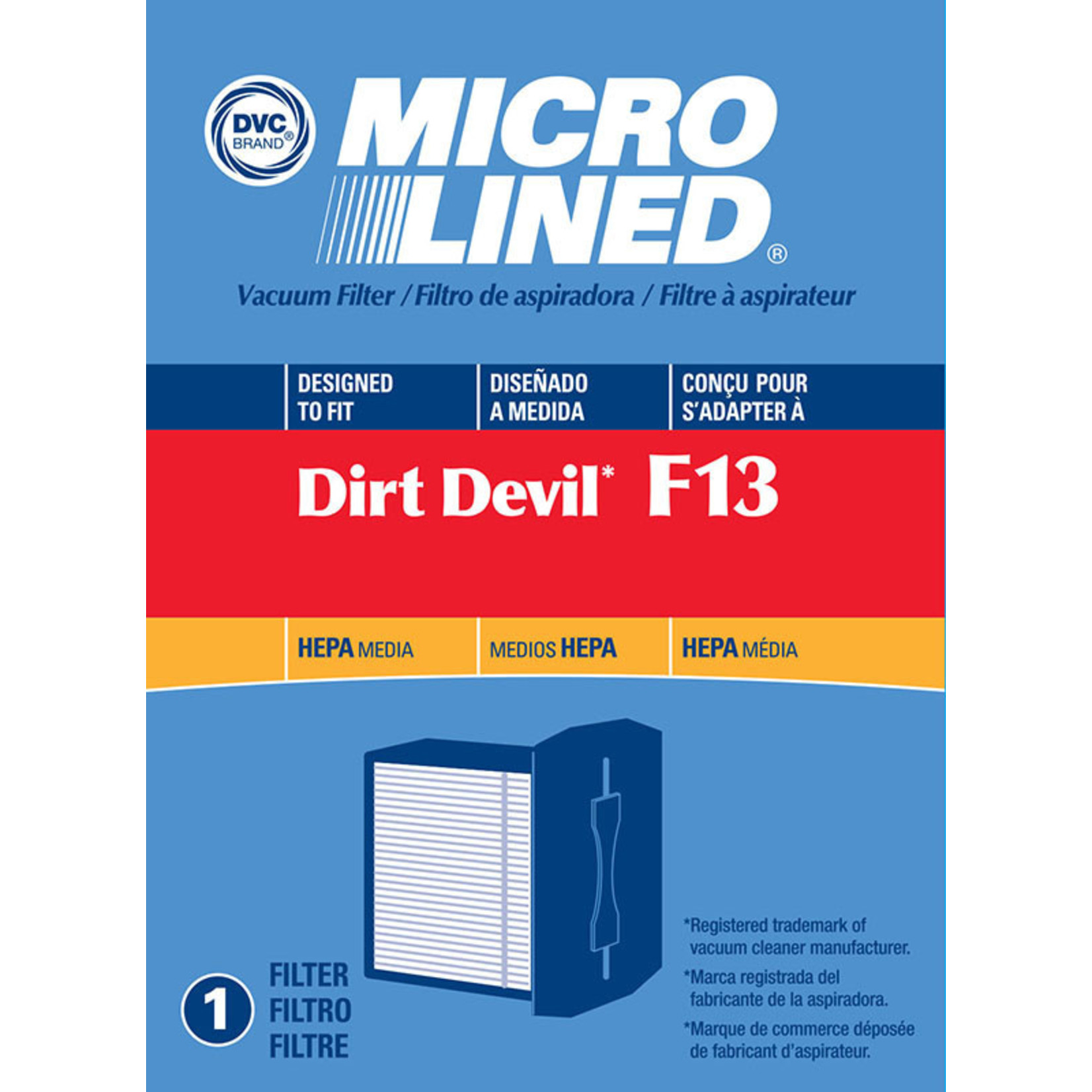 DVC DVC Dirt Devil Style "F13" HEPA Filter