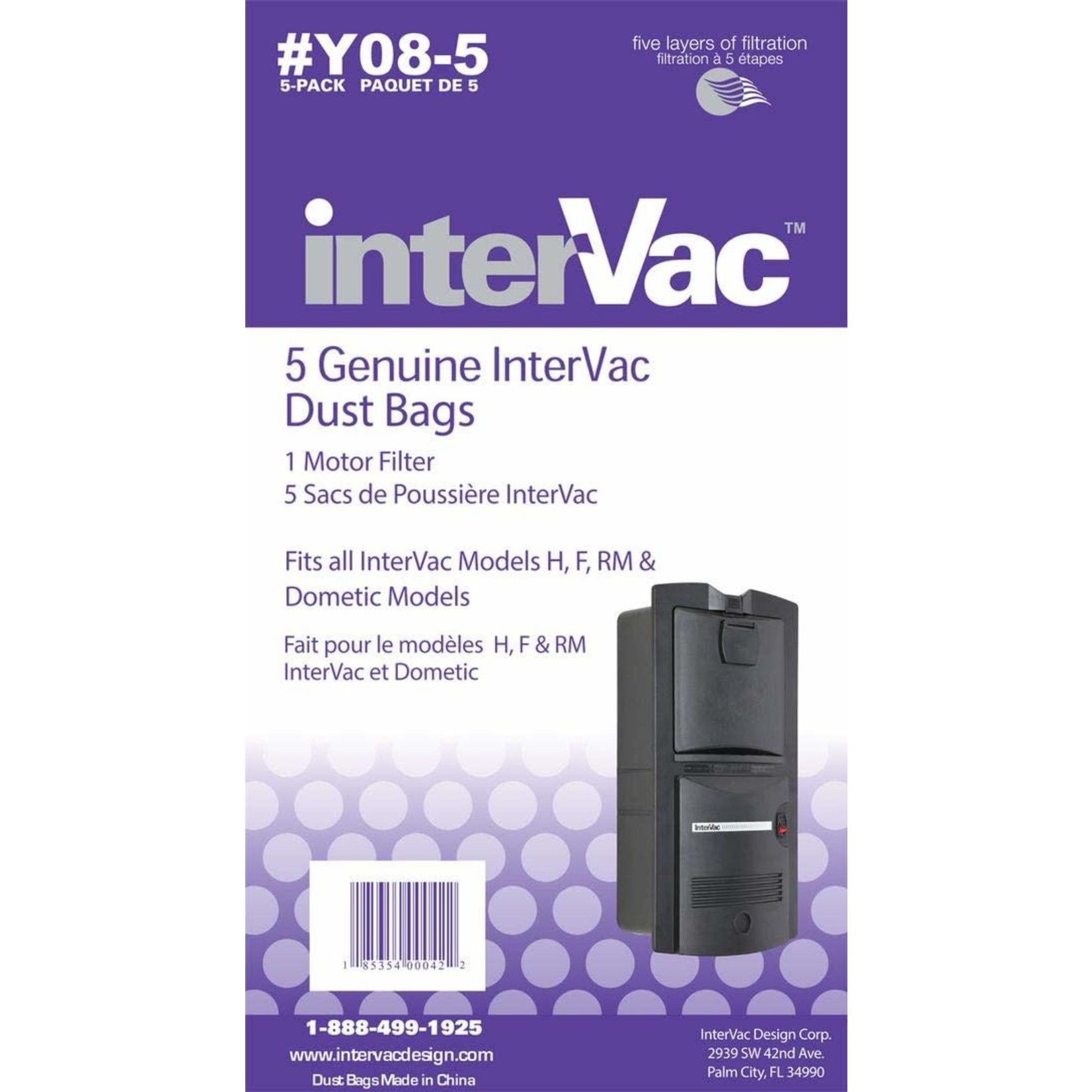 Intervac Intervac GarageVac Paper Bags - Y08-5/pkg