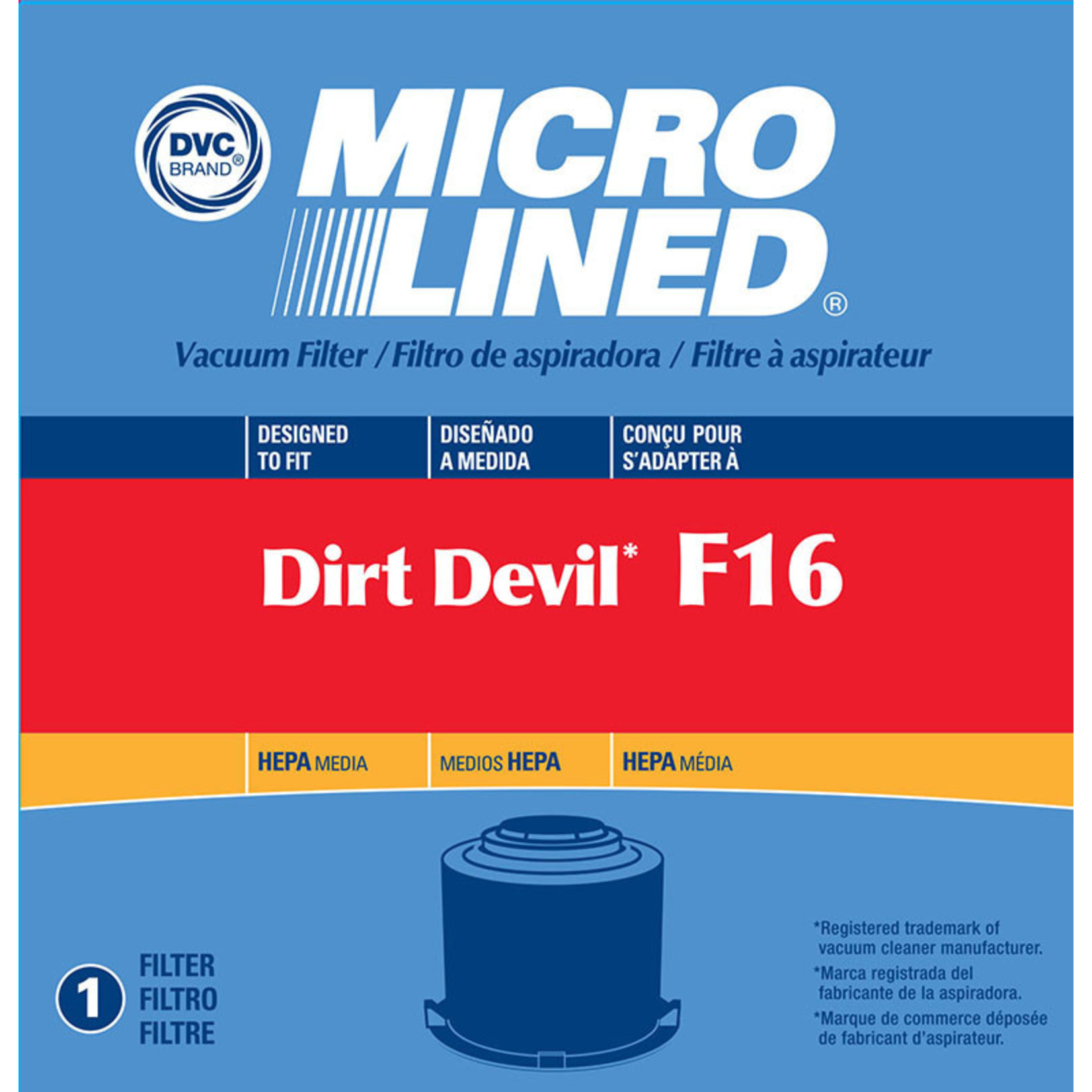 DVC DVC Dirt Devil F16 HEPA Filter