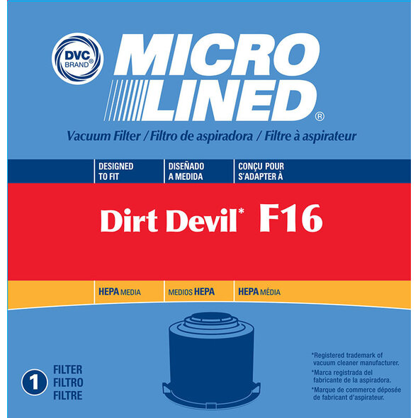 Dirt Devil DVC Dirt Devil F16 HEPA Vacuum Filter