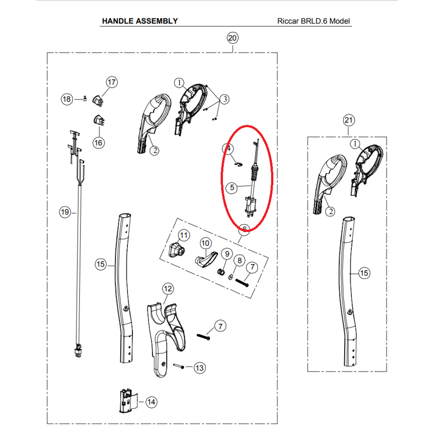 Riccar Riccar Brilliance Power Cord for BRLD.6