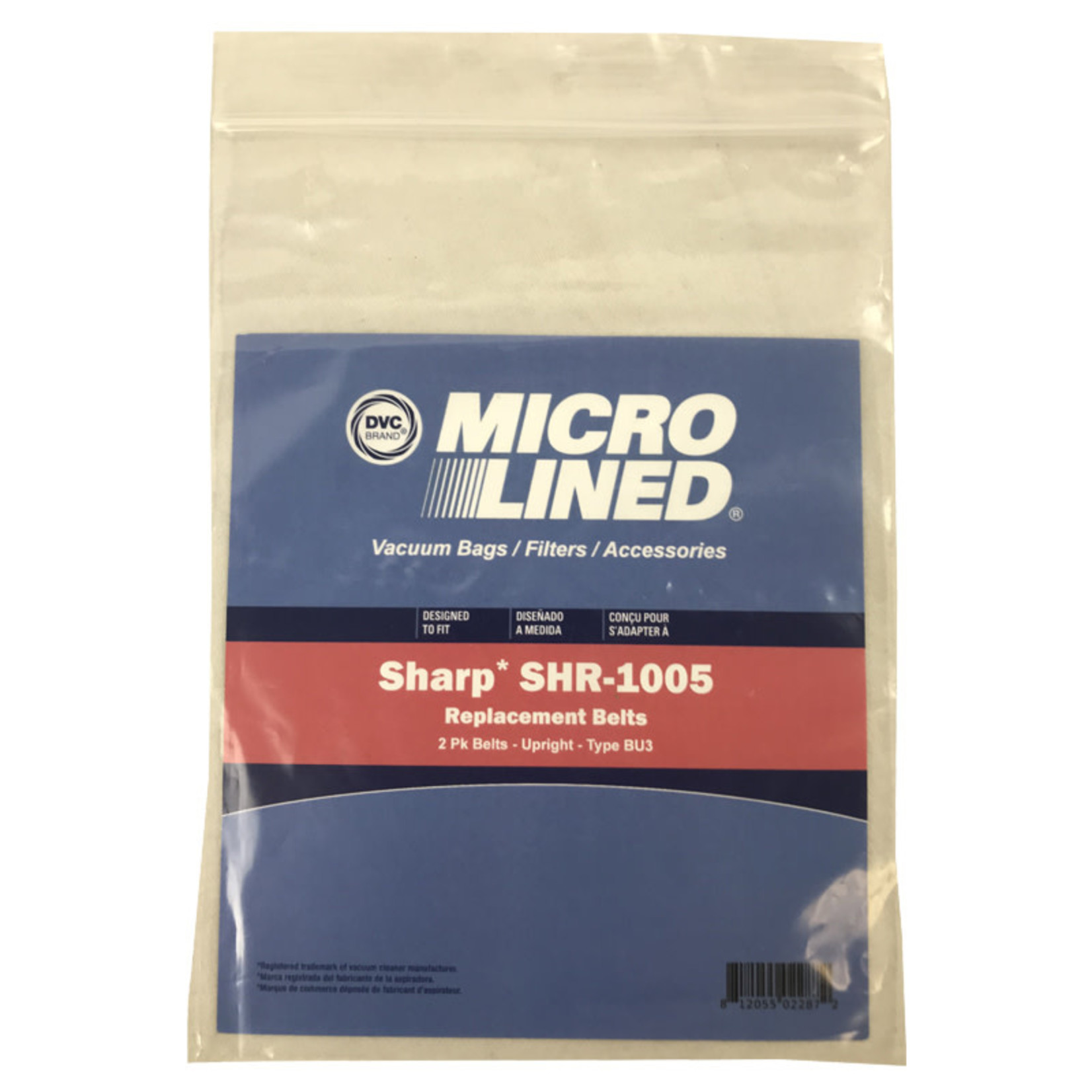 DVC DVC Sharp Style "BU-3" Vacuum Belts - 2pk
