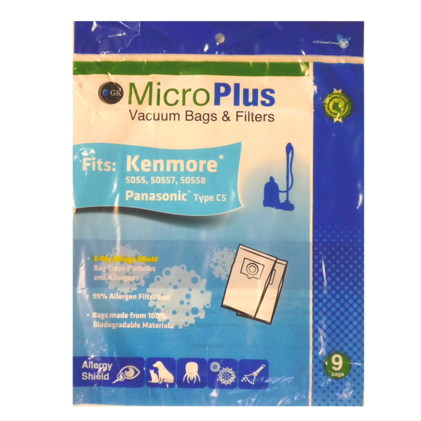 Kenmore Kenmore Style C Canister Paper Vacuum Bags - 9-Pack - 5055, 50557 & 50558